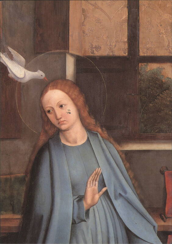 Annunciation to Mary (Detail) from Multscher Altar, 1456/59