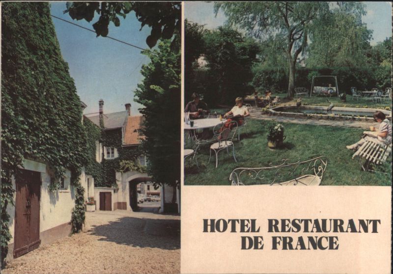 Hotel Restaurant de France, Garden & Exterior Advertising