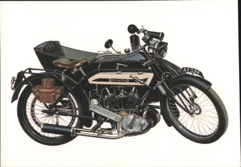 Zenith M.C. with Sidecar, 1914 Gradua Gearing System