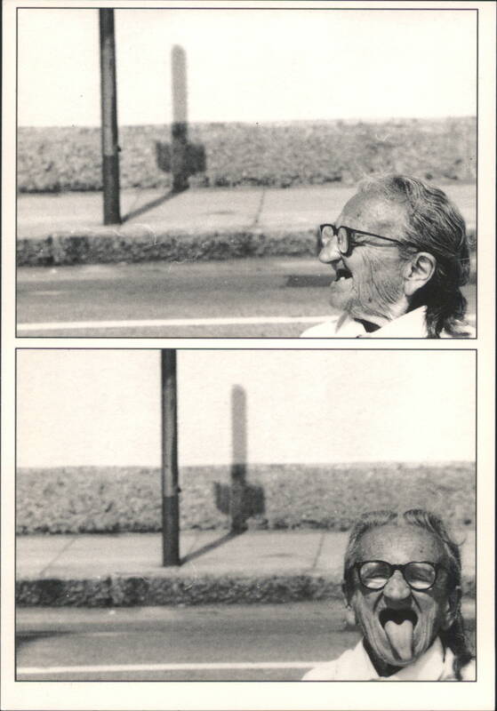 Man Smiling & Sticking Out Tongue, Duotone Michael Souvignier