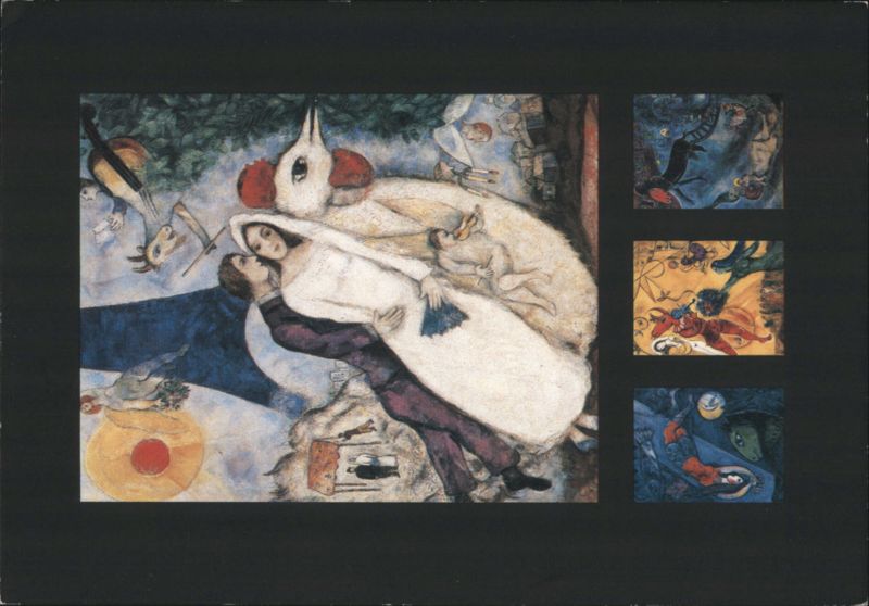 Marc Chagall - Les mariés de la tour Eiffel Modern