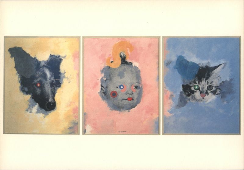 Ger van Elk, Three pets: Dog, Baby, Cat Modern