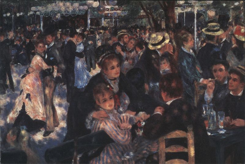 Auguste Renoir: Le Moulin de la Galette Painting Art
