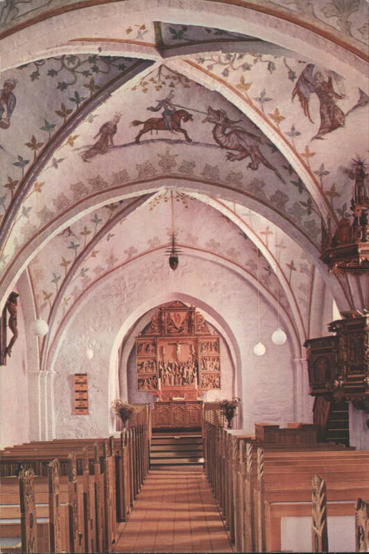 Højby Kirke, Odsherred - Vaults & Frescoes from 1380 Denmark