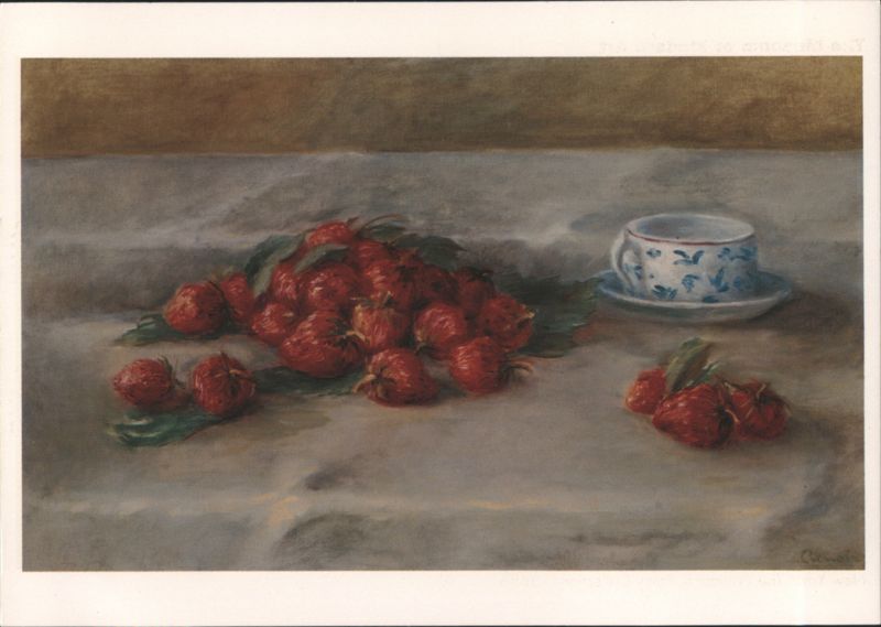 Pierre-Auguste Renoir Strawberries Still Life Painting c. 1905