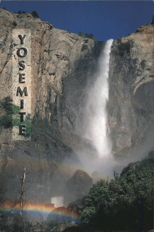 YOSEMITE Bridalveil Fall, Rainbow Yosemite National Park California