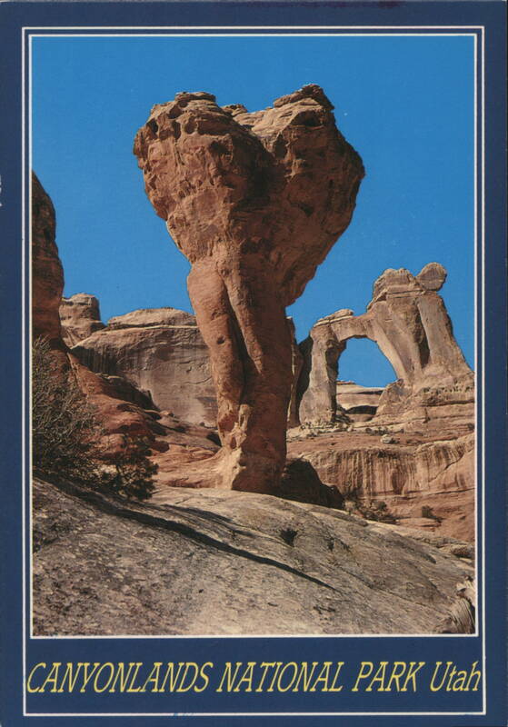 Molar Rock and Angel Arch, Canyonlands National Park Utah