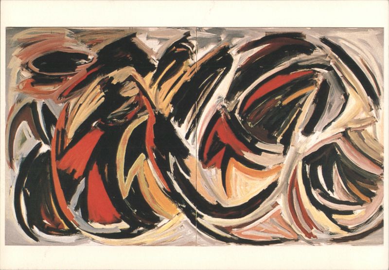 Jan Commandeur Untitled Abstract Painting, 1979 Modern