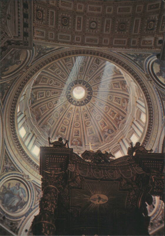 St. Peter's Basilica Interior: The Cupola, Rome Italy