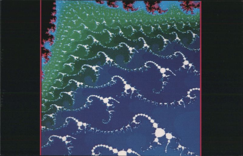 Fractal Image IBM 3090-600E Supercomputer Art Matrix Ithaca New York