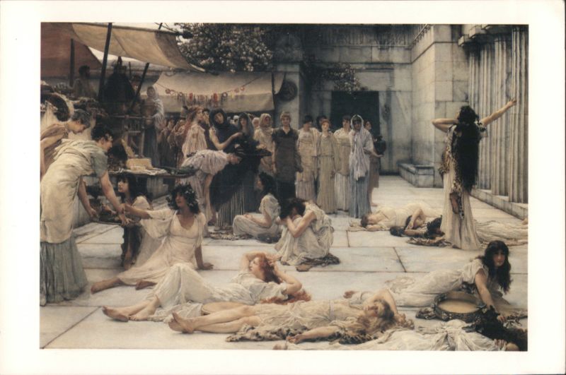 The Women of Amphissa, Lawrence Alma-Tadema, 1887 Painting