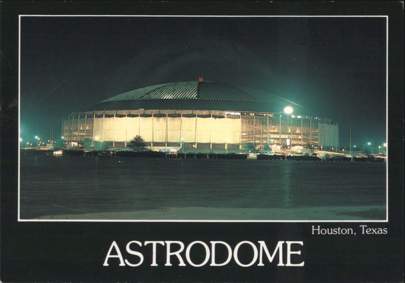 Astrodome at Night, Houston, Texas