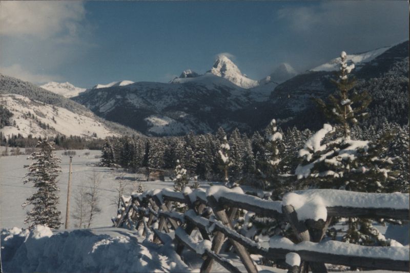 Teton Winter Panorama, Snow-Covered Mountains Max Mahan
