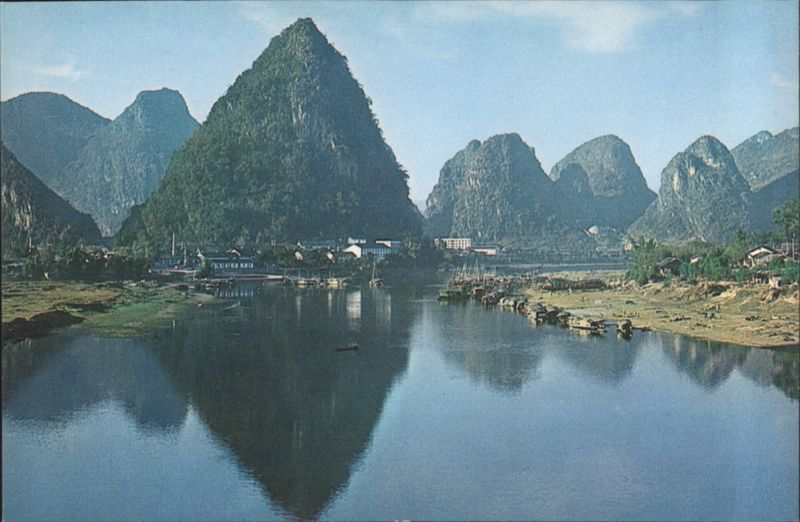 Green-lotus Hill Covered with Verdure, China