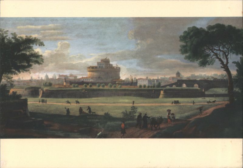 Rome - A view of the meadows of Castello by Vanvitelli Italy