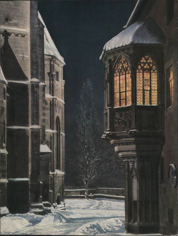 Nürnberg Sebaldus-Chörlein Winter Night Scene Germany
