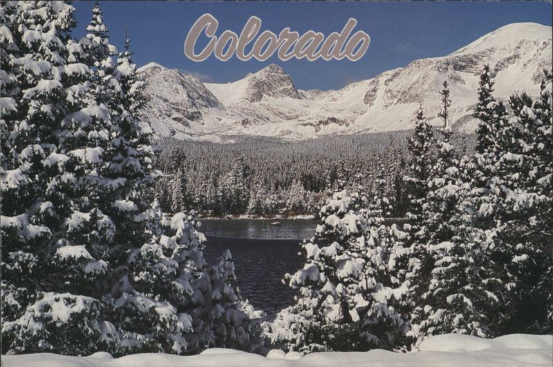 Colorado Winter in the Rocky Mountains, Snow-Covered Peaks