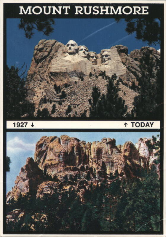 Mount Rushmore 1927 & Today Before After Construction South Dakota