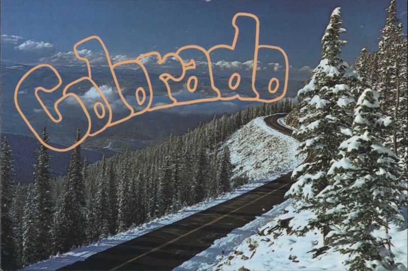Colorado New Snow High in the Rockies Mountain Road