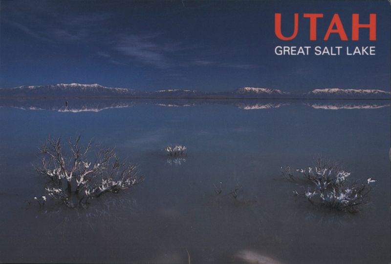 Great Salt Lake, Utah with Snow-Capped Mountains Wes Greenhalgh