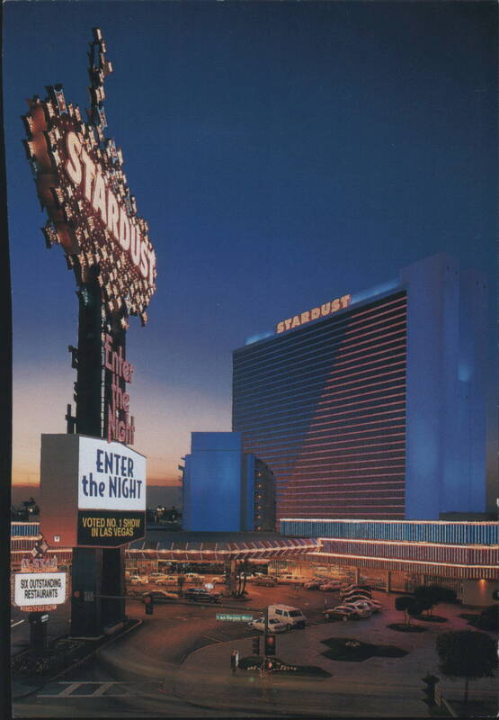 Stardust Resort & Casino, Las Vegas Strip at Night Nevada