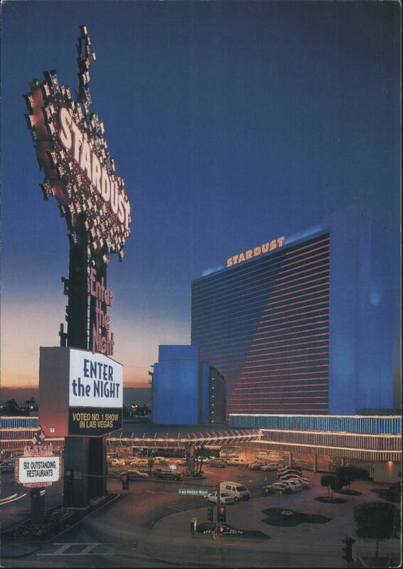 Stardust Resort & Casino Las Vegas Strip Dusk Enter The Night Nevada