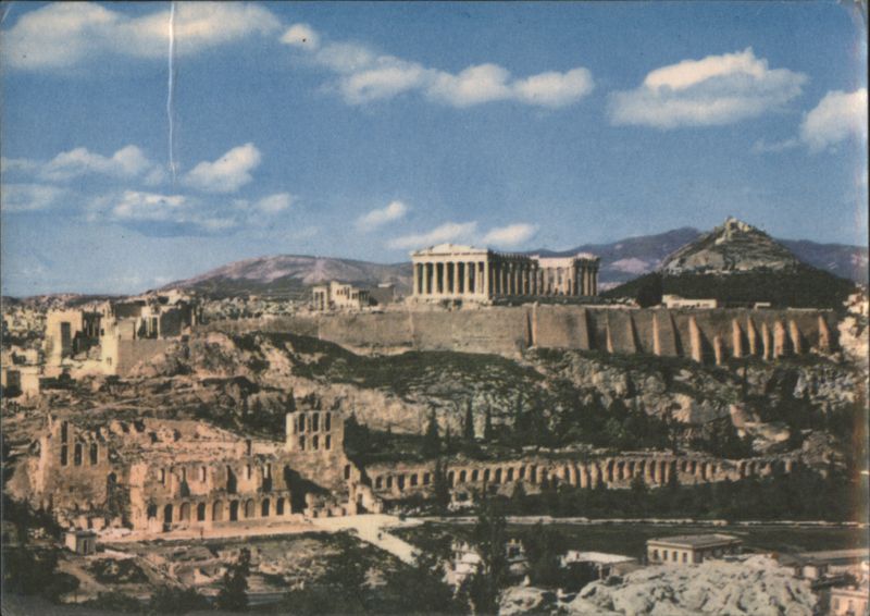 Acropolis of Athens General View Parthenon Greece Greece, Turkey, Balkan States
