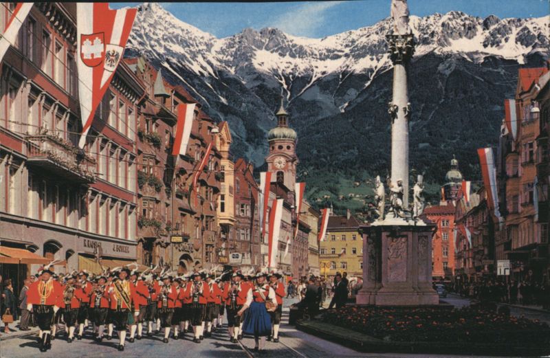Maria-Theresia-Street, The music band of Wilten Innsbruck Austria