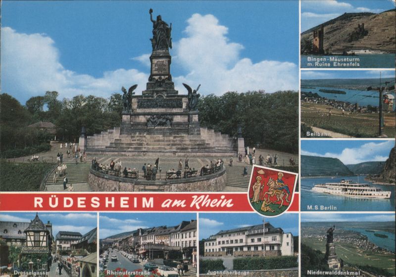 Rüdesheim am Rhein Niederwalddenkmal Drosselgasse Germany