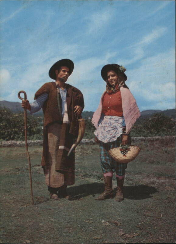 Shepherd and Woman Reaper from Alentejo Folklore