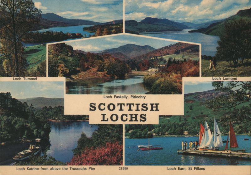 Scottish Lochs: Tummel, Lomond, Katrine, Earn, Faskally Scotland