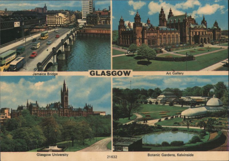 Glasgow: Jamaica Bridge, Art Gallery, University, Botanic Gardens Scotland