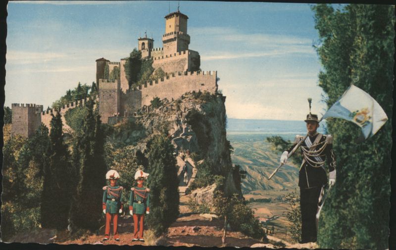 San Marino First Tower with Guards Italy