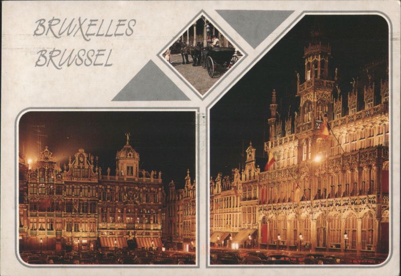 BRUXELLES BRUSSEL Grand Place Night View Brussels Belgium