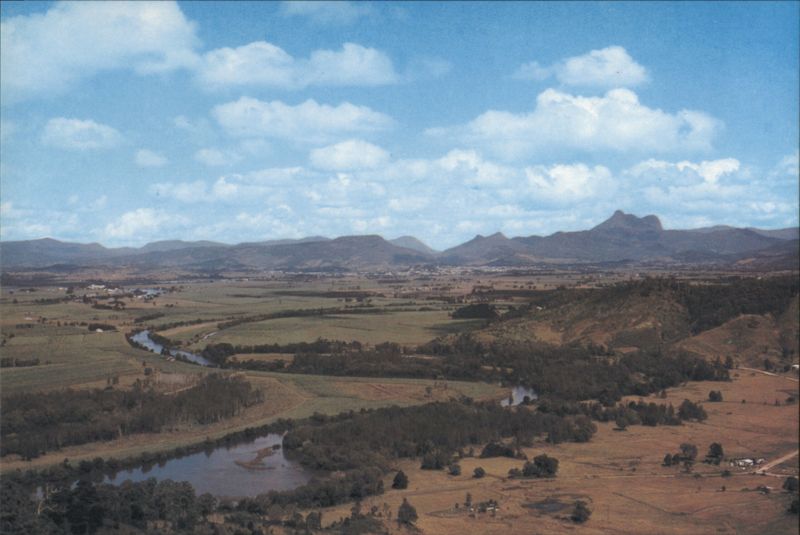 The Tweed Valley looking towards Mt Warning NSW Australia