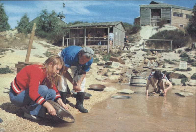 Gold Panning at Sovereign Hill, Ballarat, Victoria Australia