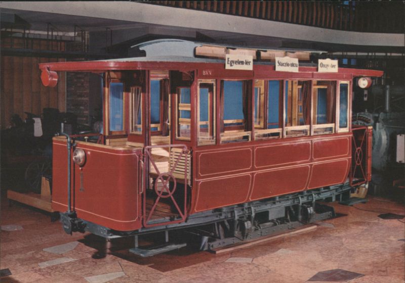Bottom-wire Tram (1889) from Budapest, Museum Exhibit