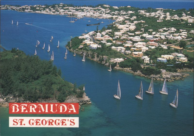 St. George's Bermuda, Yachts Sailing Through Town Cut