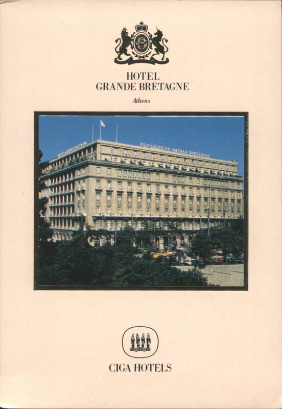Hotel Grande Bretagne Athens Greece Greece, Turkey, Balkan States