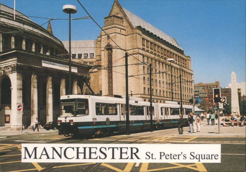 Manchester St. Peter's Square Tram Metrolink United Kingdom