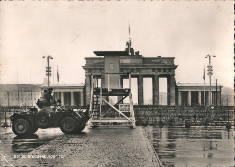 Brandenburg Gate, Berlin - Military Vehicle, Guard Tower Germany