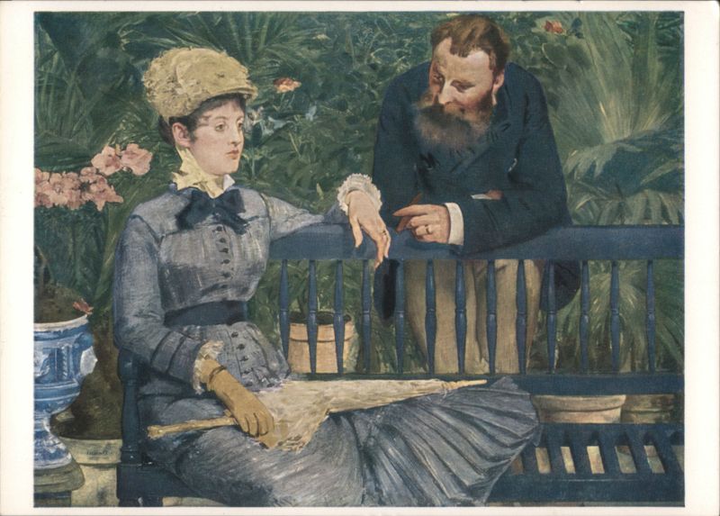 Edouard Manet: Im Wintergarten (In the Winter Garden), 1879