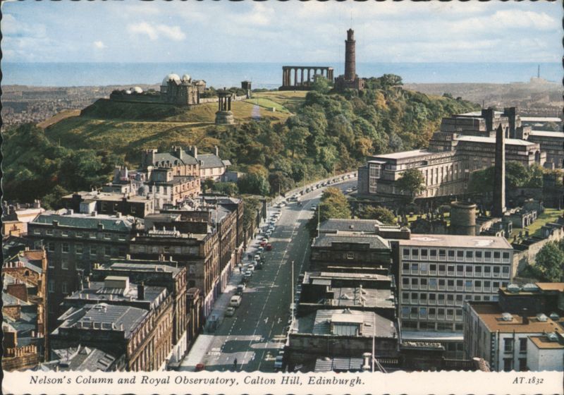 Nelson's Column, Royal Observatory, Calton Hill Edinburgh Scotland