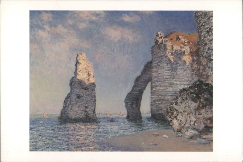 Claude Monet, The Cliffs at Etretat, 1885 Painting France
