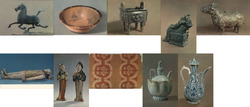 Set of 10: Ancient Chinese Art, Sculpture Postcard