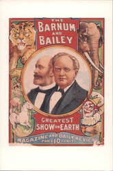 Barnum & Bailey Greatest Show on Earth Magazine Cover Postcard