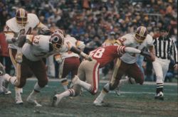 JOHN RIGGINS Football Game Action Postcard