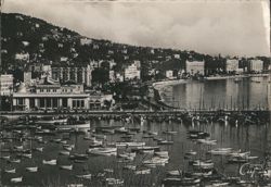 Cannes Harbor & City View from Mont-Chevalier Postcard