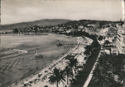 Cannes La Promenade de la Croisette Beach & City View Postcard