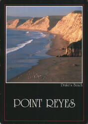 Point Reyes Drake's Beach & Bay Cliffs Postcard